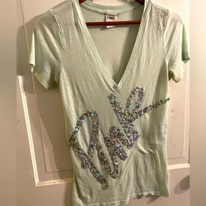 PINK by Victorias Secret tee with bling “Pink” on front